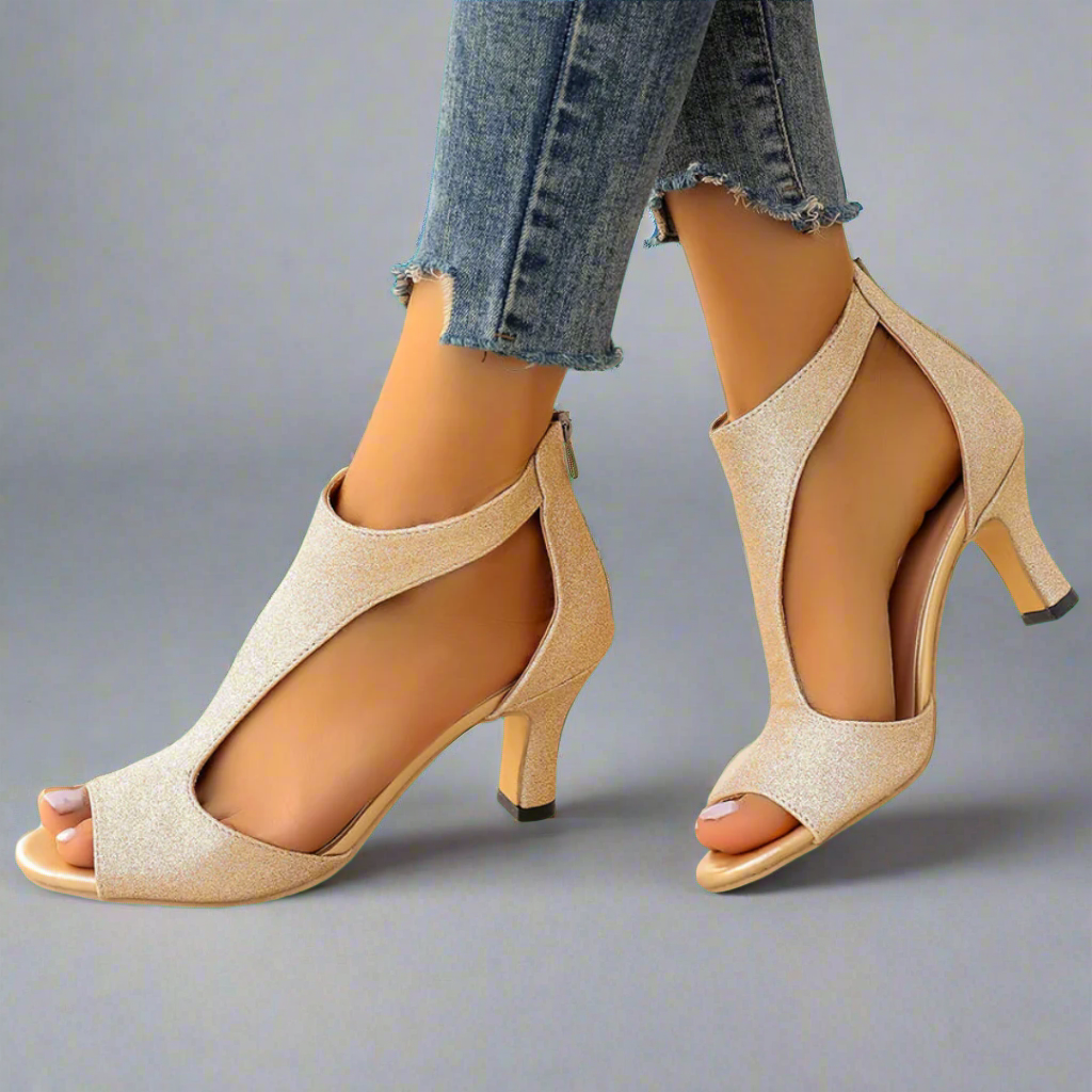 Suzanne™ | Elegant Satin Heeled Shoes