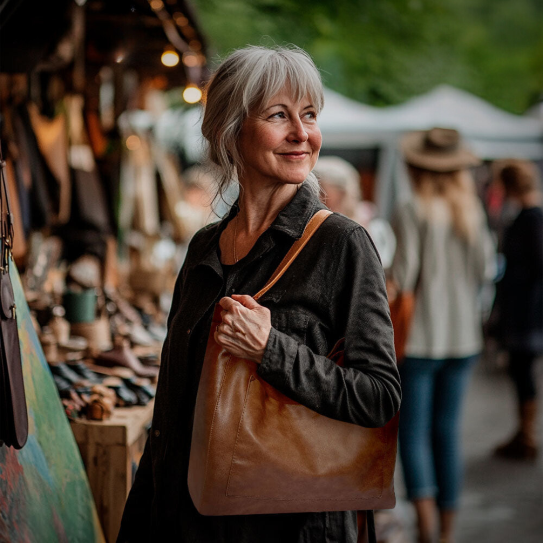 Seraphina - Retro-sikkes válltáska