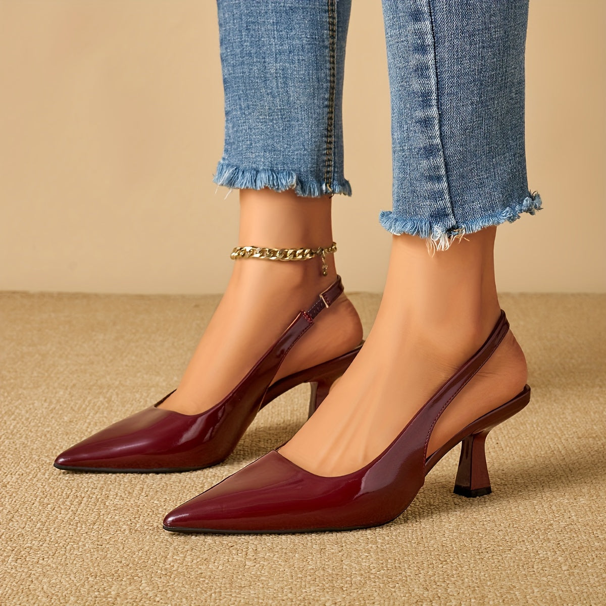 Valérie™ | Modern elegáns sarkú cipő