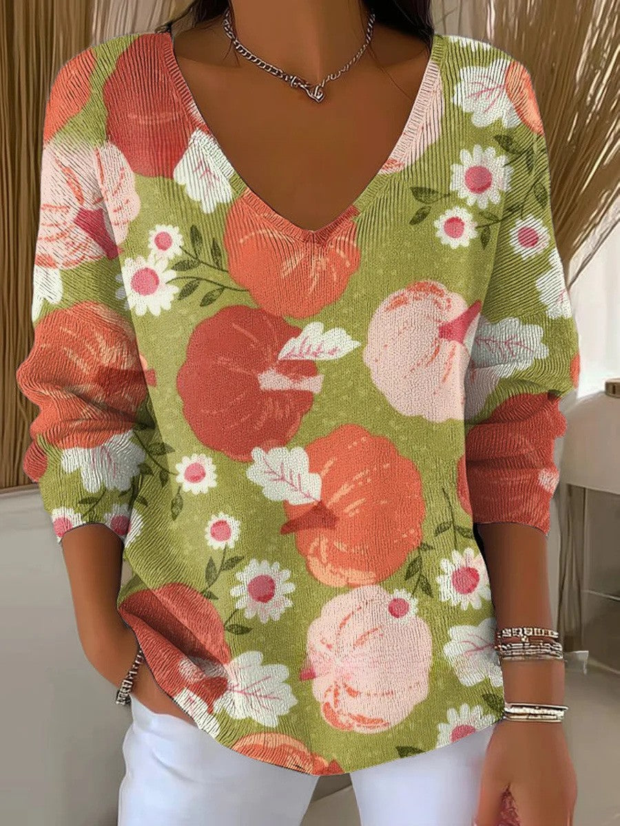 CHLOE | V-nyakú pulóver