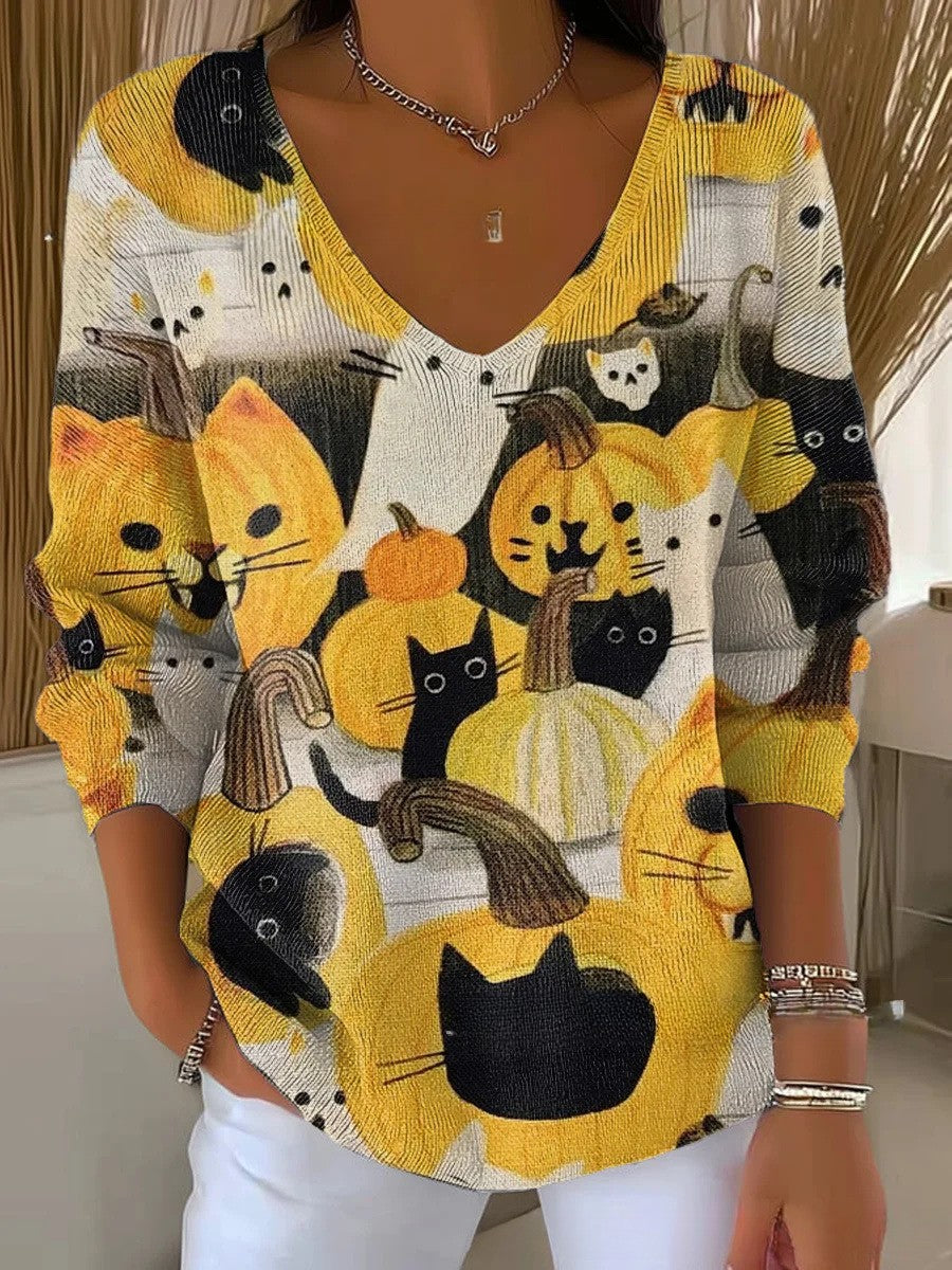 FLORENCE | V-nyakú pulóver