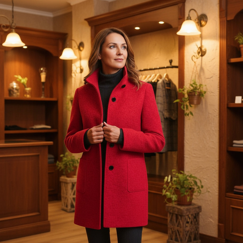 Danuta™ | Magasgallérú női kabát