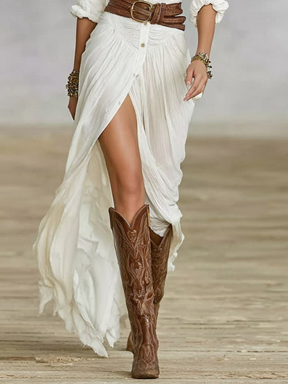 Soléane | Elegáns rakott ruha