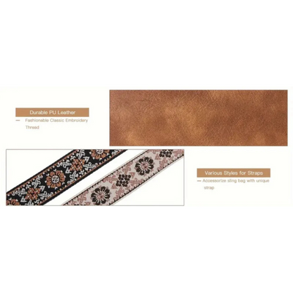 Leila - Sikkes keresztpántos táska