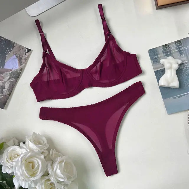 Brooke | Kétrészes, varrásmentes push-up melltartó szett