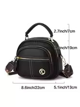 Fiona - Klasszikus Sikkes Crossbody Táska