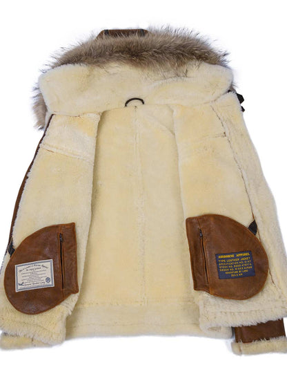 Aron - Kapucnis szőrös bomberdzseki