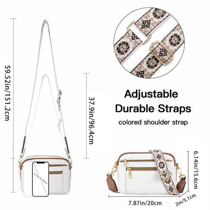 Leila - Sikkes keresztpántos táska