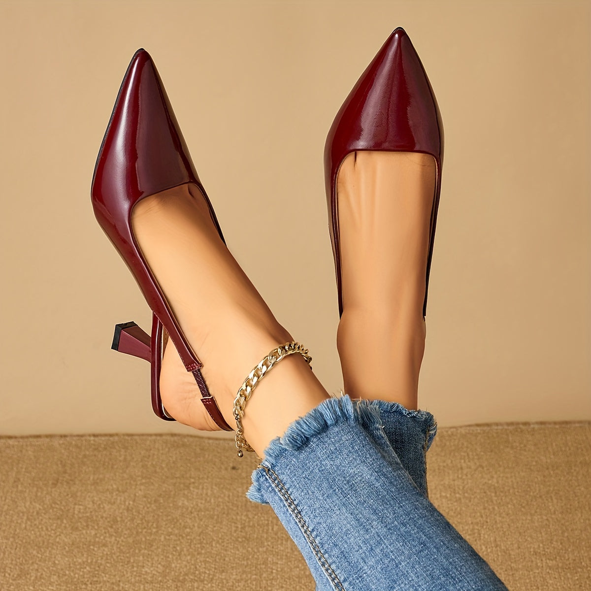 Valérie™ | Modern elegáns sarkú cipő