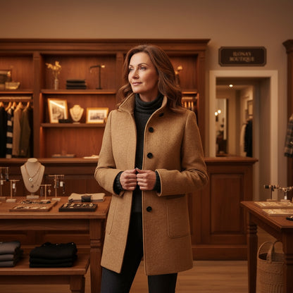 Danuta™ | Magasgallérú női kabát